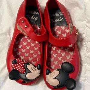 Mini Melissa Red Mickey & Minnie Kids Shoes